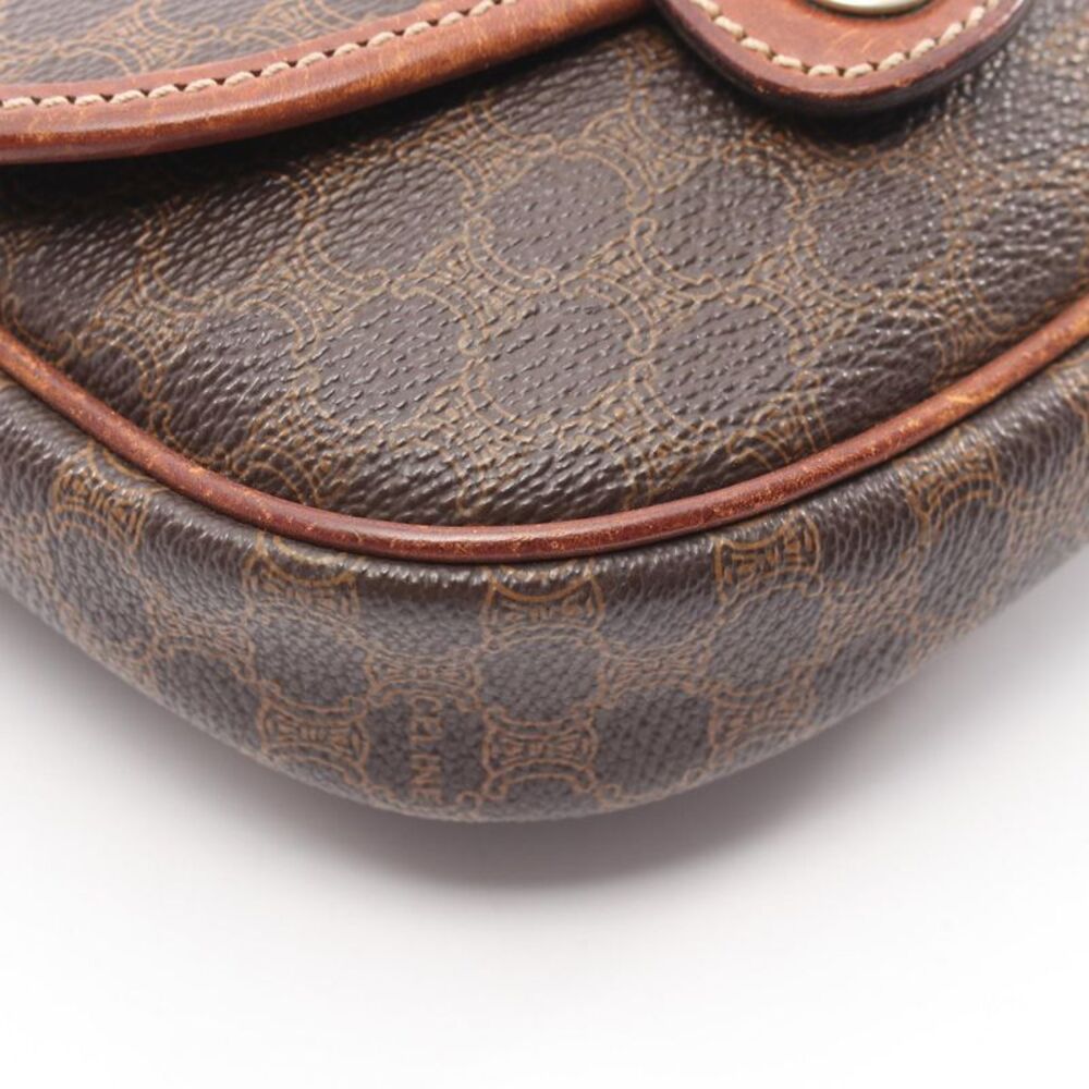 CELINE Macadam Coated Canvas Shoulder Bag - Picture 7 of 9